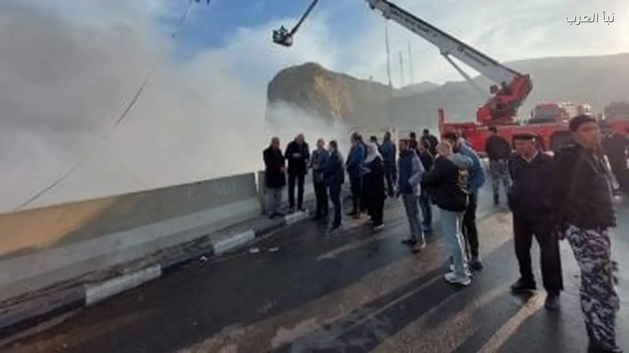 الهلال الأحمر يقدّم الإسعافات الأولية لمصابي حريق الزرايب