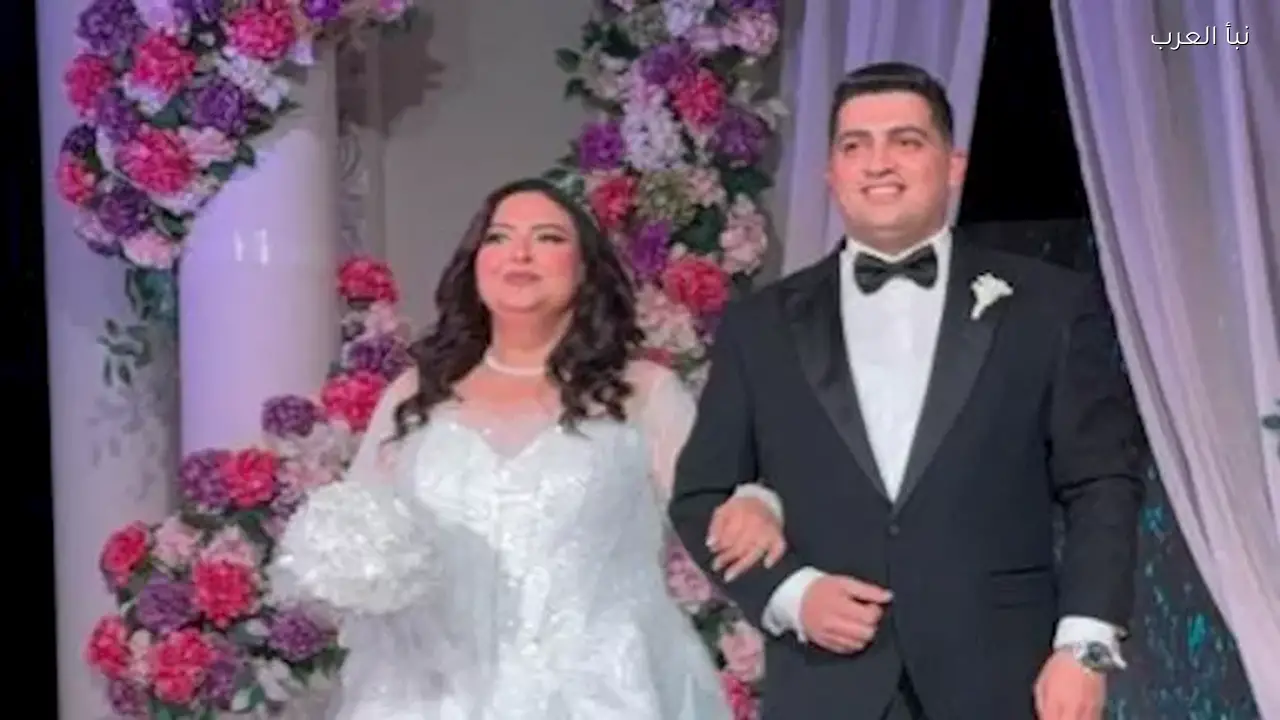 صور من حفل زفاف دعاء رجب وزوجها خلال وصلة رقص مميزة