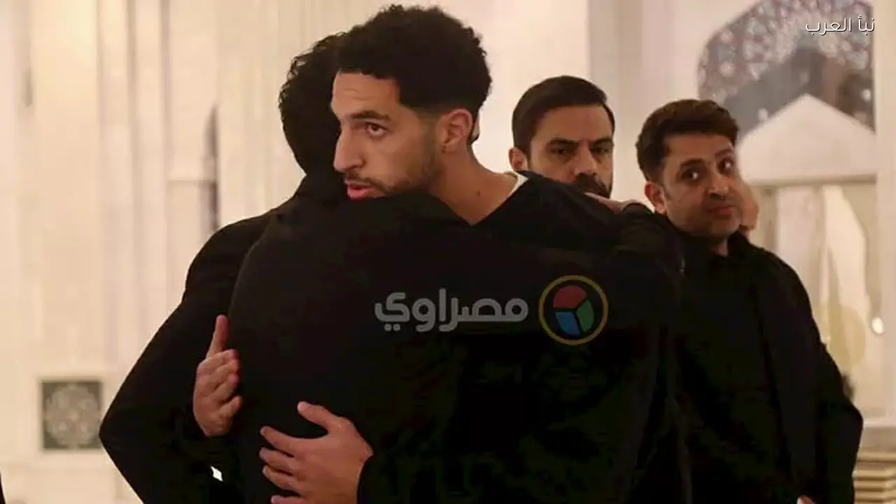 مصطفى شوبير يشارك في واجب العزاء لوالد الموزع الموسيقي أحمد إبراهيم