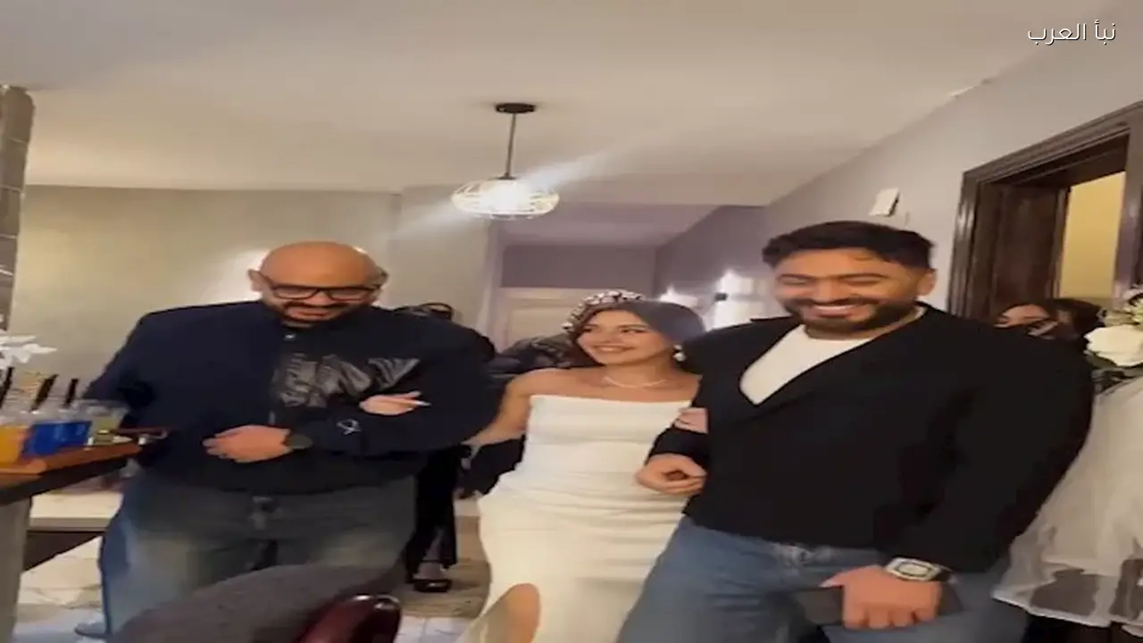 تامر حسني يقدم هاجر الشافعي لخطيبها في أجواء أسرية