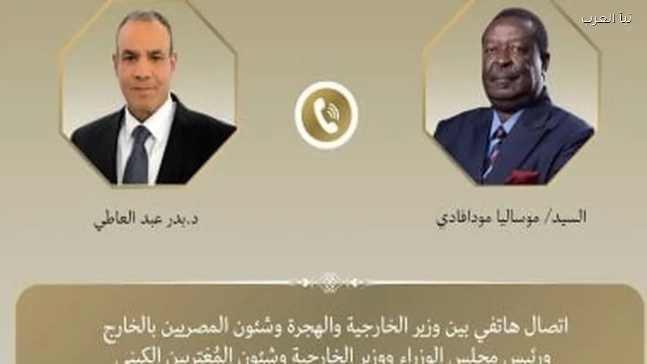 وزير الخارجية يناقش تعزيز التعاون مع نظيره الكيني