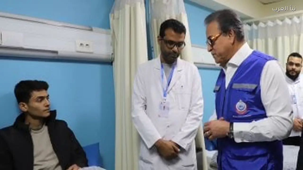 وزير الصحة ومحافظ شمال سيناء يزوران المصابين الفلسطينيين في العريش